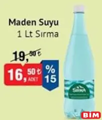 SIRMA MADEN SUYU 1 LT SIRMA MADEN SUYU 1 LT